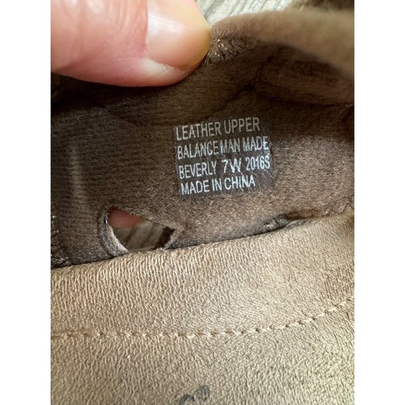 Earth Origins Leather Upper Sedona Brown Hoop and Loop Sandals Women's Size 7 - Picture 8 of 10